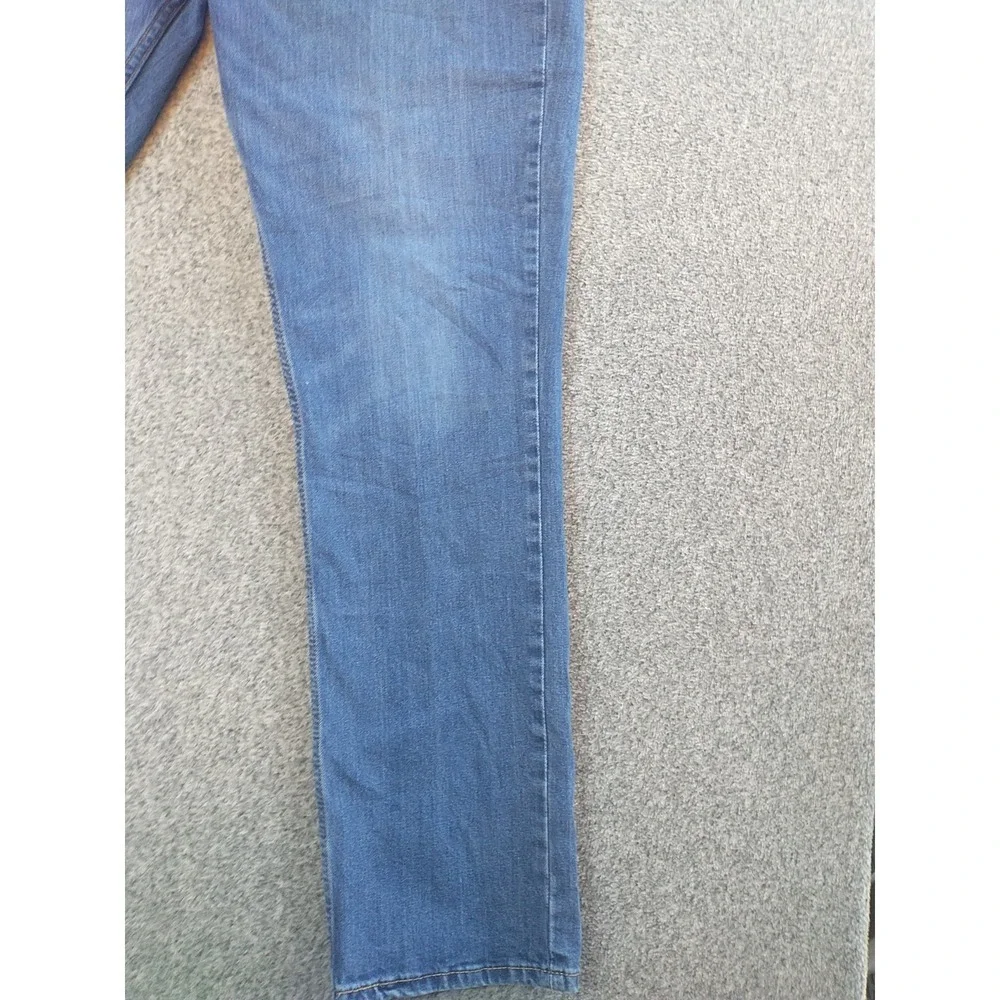Levi Strauss Mens Straight Leg Jeans Blue Medium Wash WaterLess 38x31